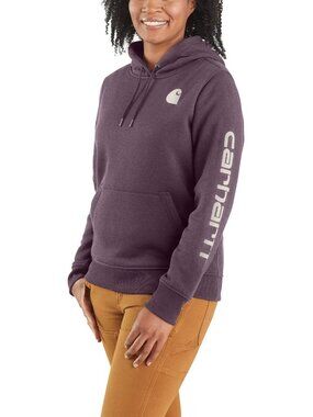 Carhartt Women's Relaxed Fit Heather Logo Sleeve Graphic Womens XXL